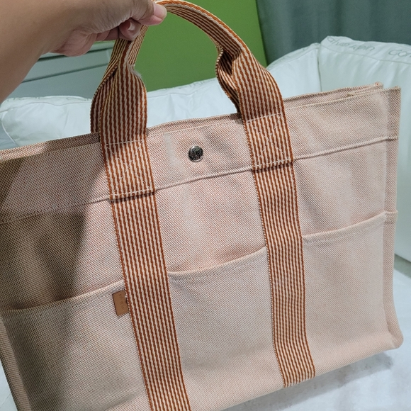 Authentic Hermes Herline Canvas Tote GM - Picture 11 of 16